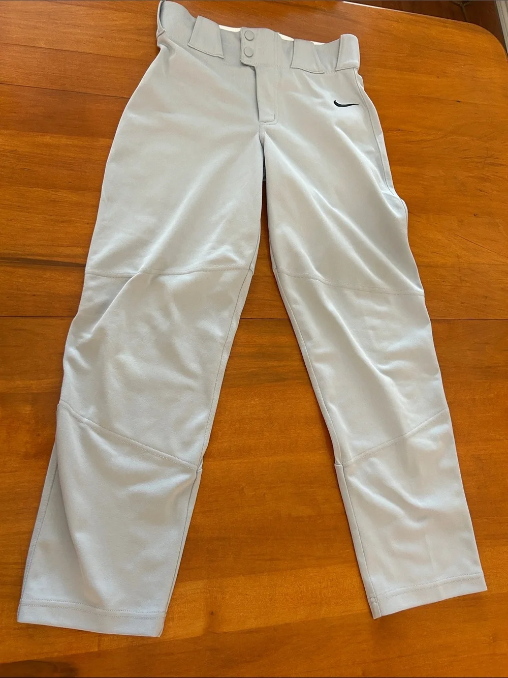 Nike Team Youth XL Baseball Pants Gray Athletic Uniform Reinforced Knees